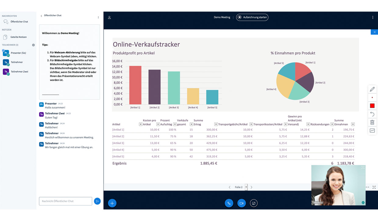 Online Education Veranstaltungen im virtuellen Raum