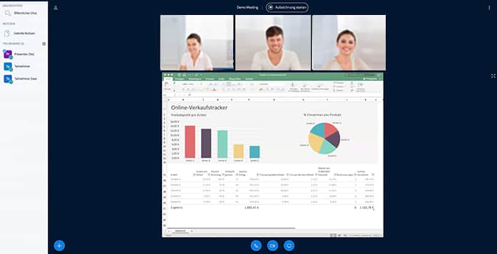 Modernster Webkonferenzraum